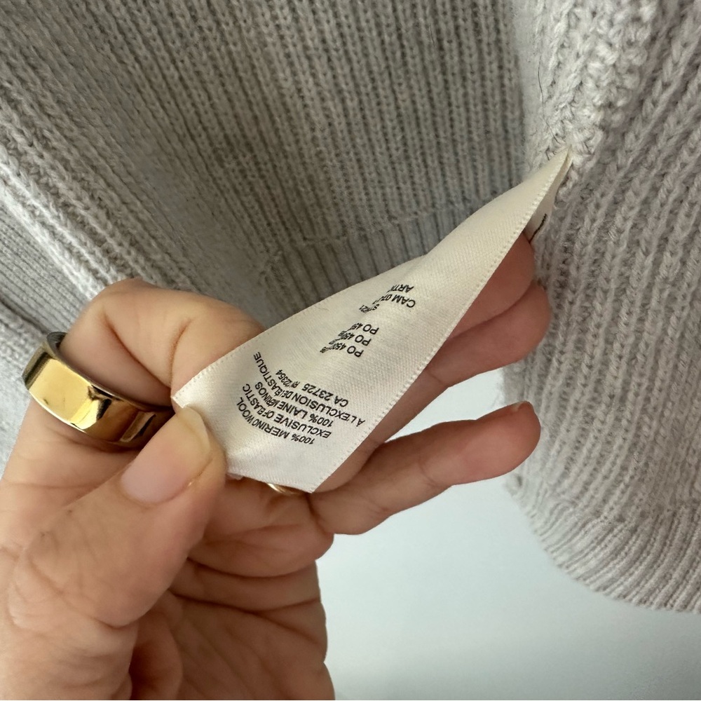 Wilfred Free Light Gray Open-Front Cardigan - Picture 3 of 3